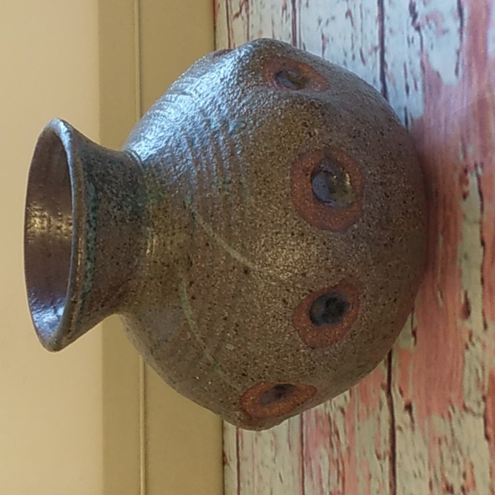 Handmade Stone Pottery Vase